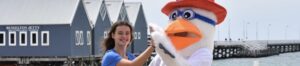 Rising Swim Star Ruby Mclellan Celebrates Winning A Scholarship With Simon Seagull Her Acceptance Into The Southwest Academy Of Sport’s Individual Athlete Support Program