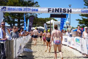 Busselton Jetty Swim Finish Line